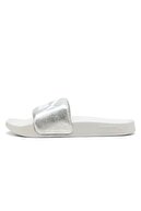 Silver White Feather Gray Metallic