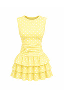 Polka Dot-Yellow-White