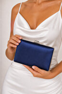 Navy Blue Satin