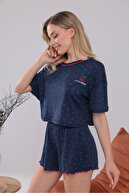 Navy Blue Floral Pattern
