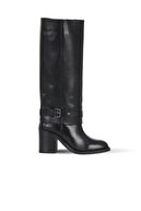 Black Shirinkle Leather