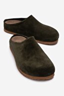 khaki suede