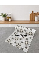 CREAM COFFEE CHECKERED FLORAL
