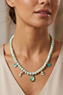 Mint Green White