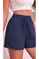 Navy Blue Polka Dot