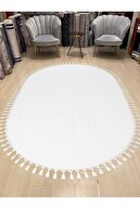 Fringed Oval White