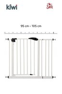 105 cm White