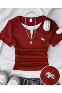 BURGUNDY COLLAR