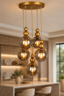 PENDANT ANTIQUE SMOKED GLOP