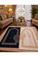 Navy blue-cream-gold