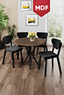 Table Baroque Wooden Pattern Chair Black