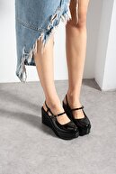 black patent leather