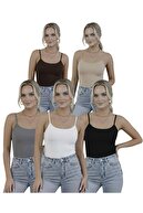 Bitter Brown - Beige - Gray - White - Black