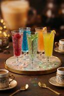 130 ML Checkered Transparent Glass