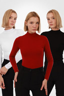 black, white, red