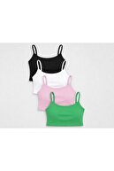 White-black-pink-green