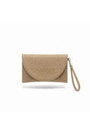 Ecru Straw Look Leather
