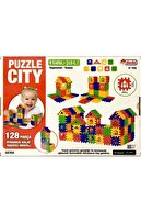 DEDE Puzzle City 3d Yapı Ve Tasarım Blokları 128 Parça