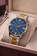 Navy & Silver Gold