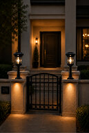 Set-Top Solar Lighting with 2 Motion Sensors