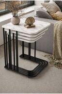 black and white marble