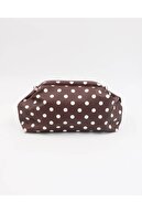 Burgundy-White Polka Dot