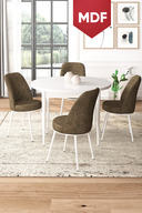 Table White Chairs Coffee