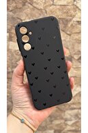 Mini Black Heart Patterned
