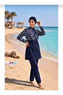 Navy Blue, White