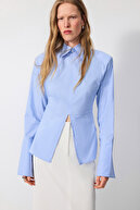 Striped blue