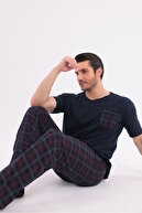 Navy blue 2D top pocket
