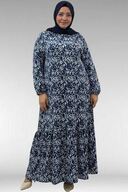 NAVY BLUE PATTERNED