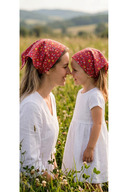 Red Floral Patterned