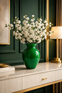 Green Laurel Vase