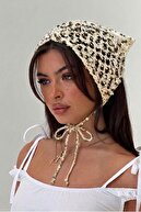 Beige Drawstring