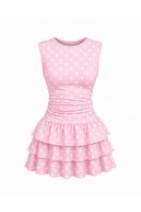 Polka Dot-Pink-White