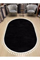 Fringed Oval Black