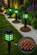 4 Grass Green stone gift solar