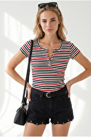 Striped Red Black