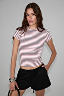 Pink-Black-White Striped