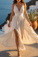 Unlined Slit Ecru