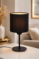 Black Tulip Lampshade Black Fabric Hat 65014