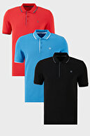 Black-Red-Dark Blue