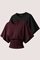 Black-Burgundy