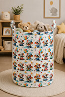 Elephant Printed Felt Basket