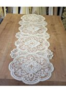 Cream ecru alya 41x155 cm