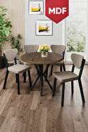 Table Baroque Wooden Pattern Chair Cappuccino