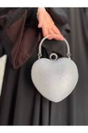 SILVER PEARL HEART