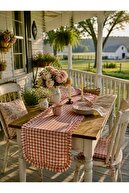 pink  linen texture
