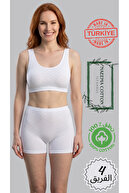 White-Bustier Heart-Shorts